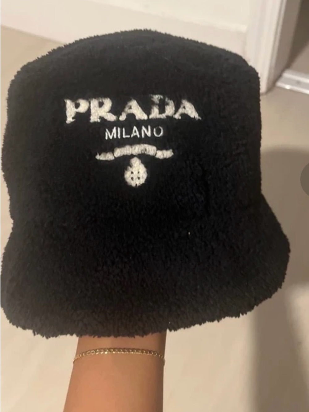 Prada Black Interior Label Cap